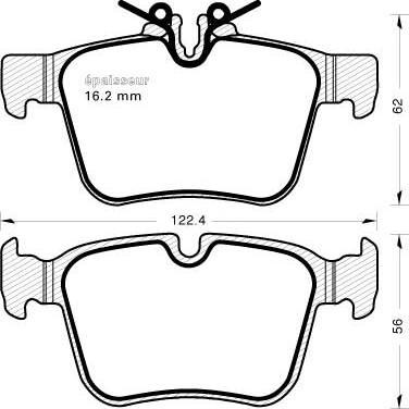 Mercedes-Benz 000 420 86 03 - Тормозные колодки, дисковые, комплект parts5.com