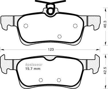 Valeo 302450 - Тормозные колодки, дисковые, комплект parts5.com