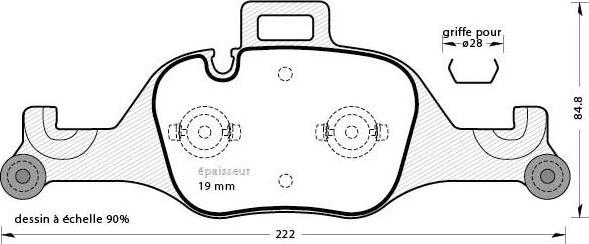 GMC 2590001 - Тормозные колодки, дисковые, комплект parts5.com