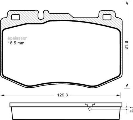 Mercedes-Benz A000 420 9503 - Тормозные колодки, дисковые, комплект parts5.com