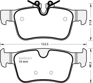 Volvo 32287431 - Тормозные колодки, дисковые, комплект parts5.com