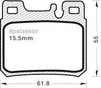 SAFETY T571753 - Тормозные колодки, дисковые, комплект parts5.com