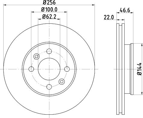 Mintex MDC1839 - Тормозной диск parts5.com