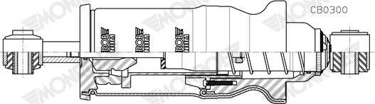 Monroe CB0300 - Гаситель, крепление кабины parts5.com