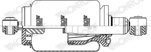 Monroe CB0280 - Гаситель, крепление кабины parts5.com