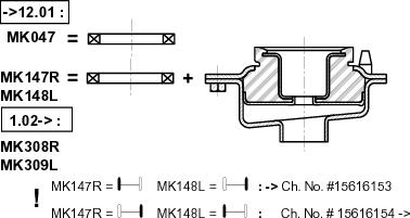 Monroe MK147 - Опора стойки амортизатора, подушка parts5.com