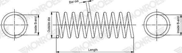 Monroe SP4406 - Пружина ходовой части parts5.com