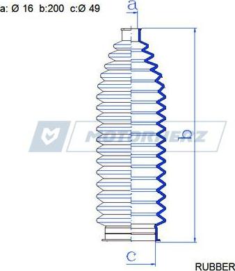 Motorherz RDZ0624MG - Пыльник, рулевое управление parts5.com