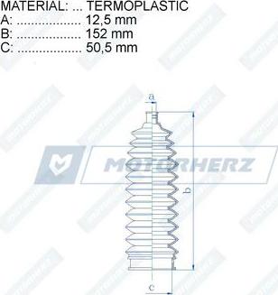 Motorherz RDZ0085MG - Пыльник, рулевое управление parts5.com