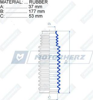 Motorherz RDZ0309MG - Пыльник, рулевое управление parts5.com