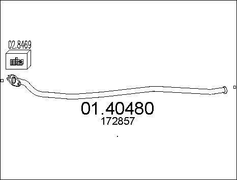 MTS 01.40480 - Труба выхлопного газа parts5.com