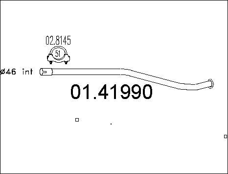 MTS 01.41990 - Труба выхлопного газа parts5.com