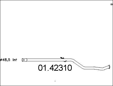 MTS 01.42310 - Труба выхлопного газа parts5.com