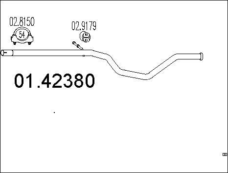 MTS 01.42380 - Труба выхлопного газа parts5.com