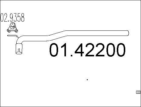 MTS 01.42200 - Труба выхлопного газа parts5.com