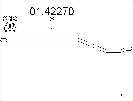 MTS 01.42270 - Труба выхлопного газа parts5.com