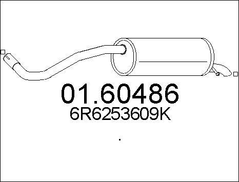 MTS 01.60486 - Глушитель выхлопных газов, конечный parts5.com