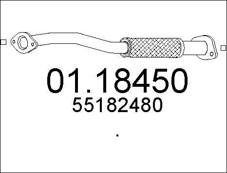 MTS 01.18450 - Труба выхлопного газа parts5.com