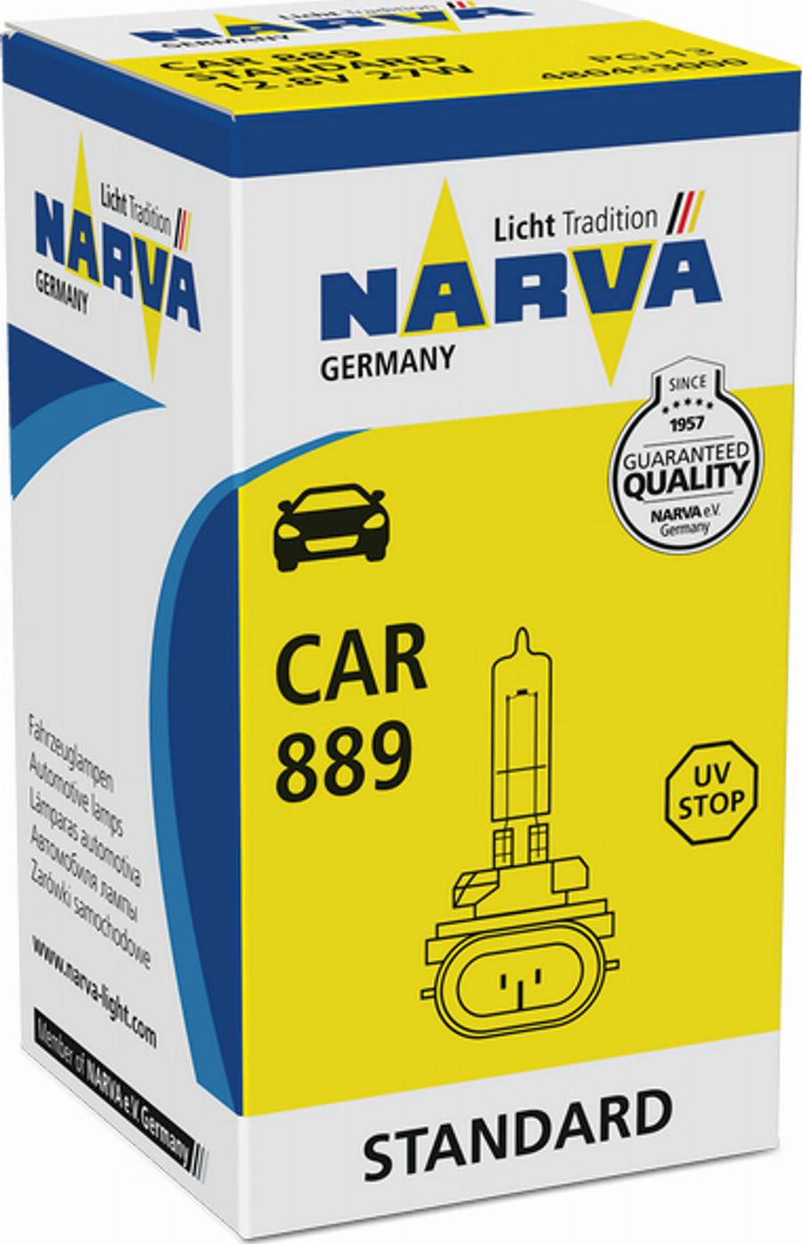 Narva 48045 - Лампа накаливания, основная фара parts5.com