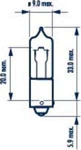 Narva 681963000 - Лампа накаливания, фонарь указателя поворота parts5.com