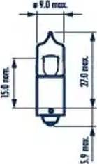 Narva 68161 - Лампа накаливания parts5.com