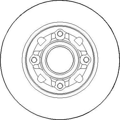 Blue Print ADP154351 - Тормозной диск parts5.com