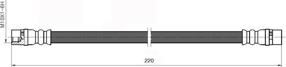 NATIONAL NBH6036 - Тормозной шланг parts5.com