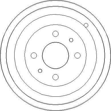 NATIONAL NDR227 - Тормозной барабан parts5.com