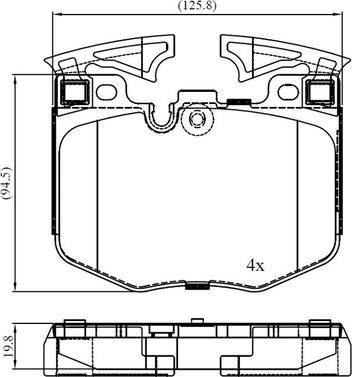 OJD Quick Brake WS 0465 A - Тормозные колодки, дисковые, комплект parts5.com