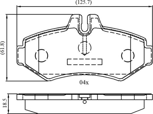 NATIONAL NP3058 - Тормозные колодки, дисковые, комплект parts5.com