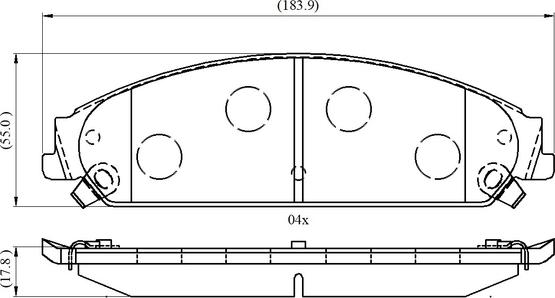 NATIONAL NP3035 - Тормозные колодки, дисковые, комплект parts5.com