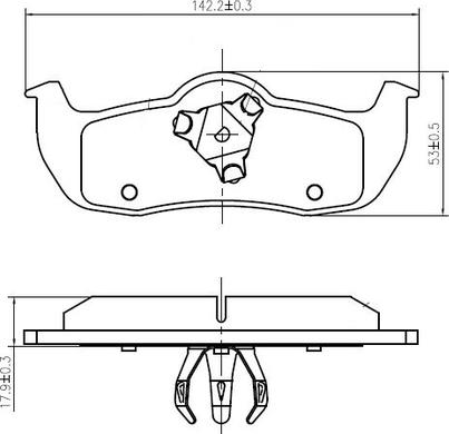 NATIONAL NP2994 - Тормозные колодки, дисковые, комплект parts5.com