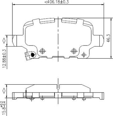 NATIONAL NP2998 - Тормозные колодки, дисковые, комплект parts5.com