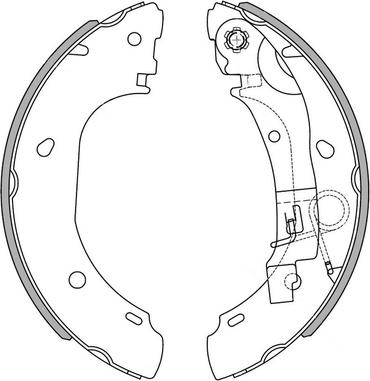 NATIONAL NS4059 - Комплект тормозных колодок, барабанные parts5.com