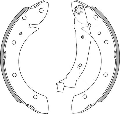 NATIONAL NS4005 - Комплект тормозных колодок, барабанные parts5.com