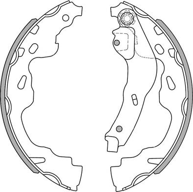 NATIONAL NS4008 - Brake Shoe Set parts5.com