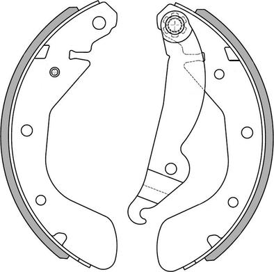 NATIONAL NS4013 - Комплект тормозных колодок, барабанные parts5.com