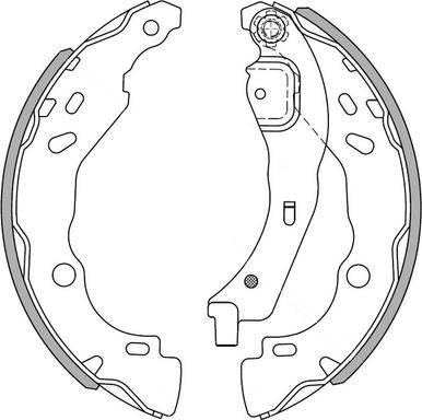 NATIONAL NS4082 - Комплект тормозных колодок, барабанные parts5.com