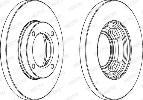 Blue Print ADD64324 - Disco de freno parts5.com