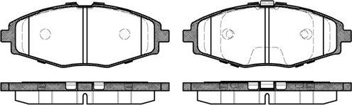 Chevrolet 93747541 - Тормозные колодки, дисковые, комплект parts5.com