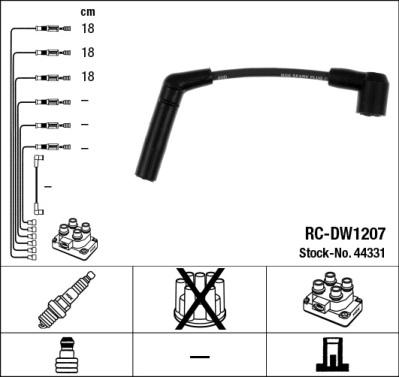 NGK 44331 - Комплект проводов зажигания parts5.com