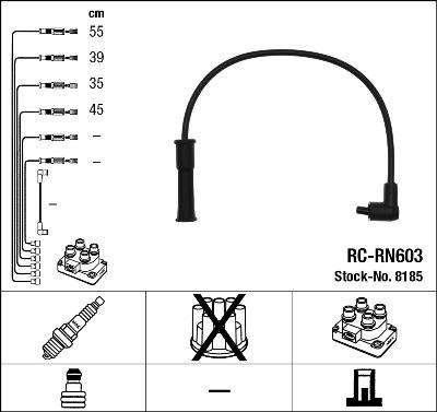 NGK 8185 - Ignition Cable Kit parts5.com