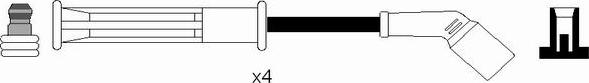 NGK 4081 - Комплект проводов зажигания parts5.com