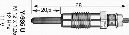 NGK 4791 - Свеча накаливания parts5.com