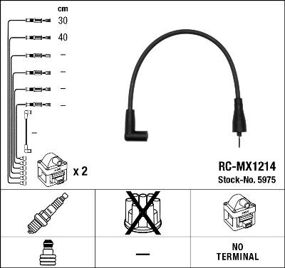 NGK 5975 - Комплект проводов зажигания parts5.com