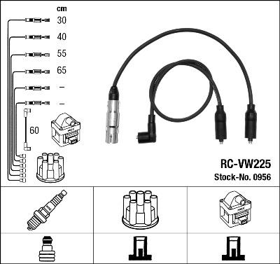 NGK 0956 - Комплект проводов зажигания parts5.com