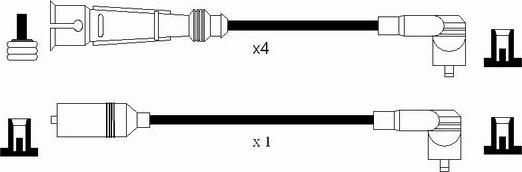 NGK 0939 - Комплект проводов зажигания parts5.com