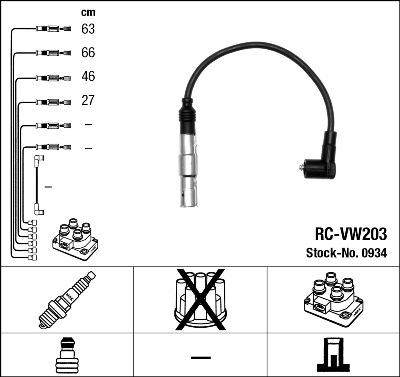 NGK 0934 - Комплект проводов зажигания parts5.com