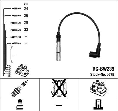 NGK 0579 - Комплект проводов зажигания parts5.com
