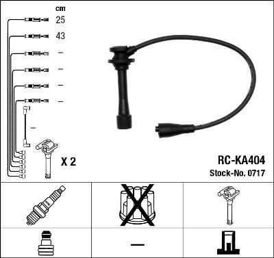 NGK 0717 - Комплект проводов зажигания parts5.com